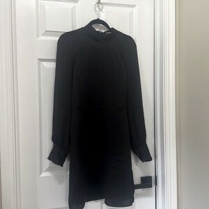 Express Black Long sleeve lined short dress Size M